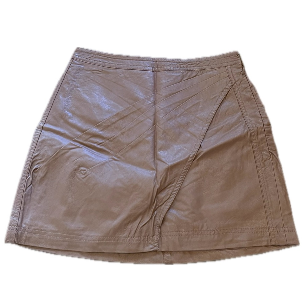Free People • Polyurethane • Wrap • Mini • Skirt • 0 •